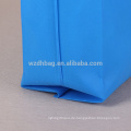 Promotion Blau Farbe Non Woven Benutzerdefinierte Print Boxsack T-Shirt Verpackung Taschen